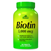 Biotin 5000 mcg - 100 tablets