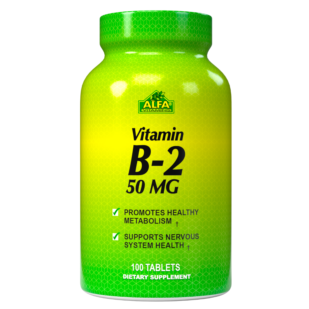 Vitamin B2 50 mg - 100 tablets