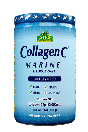 CollagenC - Marine Collagen Powder Formula - Unflavored - 11oz Jar