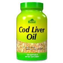 Cod Liver Oil - Fish Liver Oil 1250 IU - 100 softgels