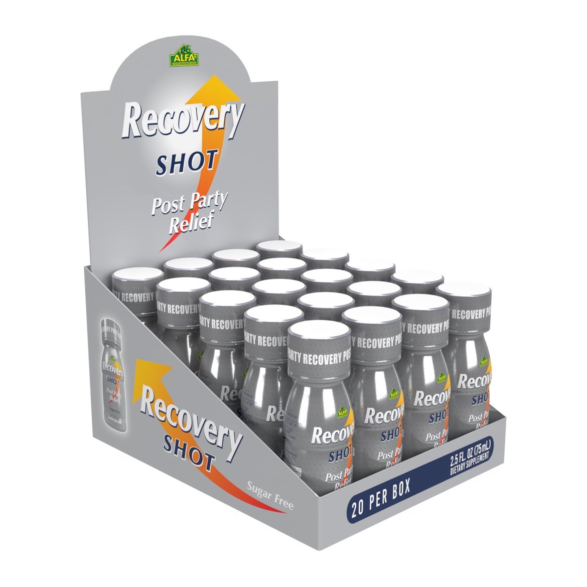 Recovery Drink Shot - Orange Flavor - 20 Pack