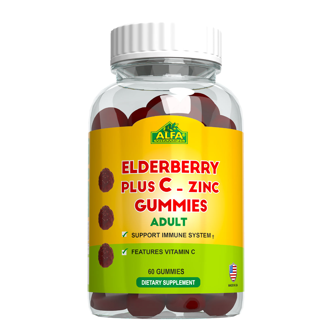 ELDERBERRY + C & ZINC - 60 Gummies