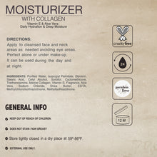 Moisturizer with Collagen with Vitamin E & Aloe Vera - 4 oz
