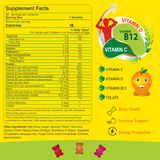 Existing Multivitamin Gummy Bears for Kids Supplement Facts and ingredients reference.