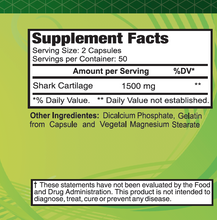 Shark Cartilage 1500 mg - 100 capsules