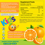 Supplement Facts and directions for Vitamin C Gummies for Kids,100 gummies.