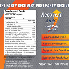 Recovery Drink Shot - Orange Flavor - 20 Pack