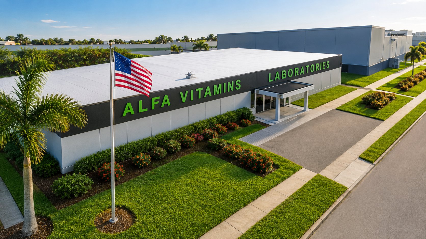 Alfa Vitamins manufacturing facility in Miami, Florida